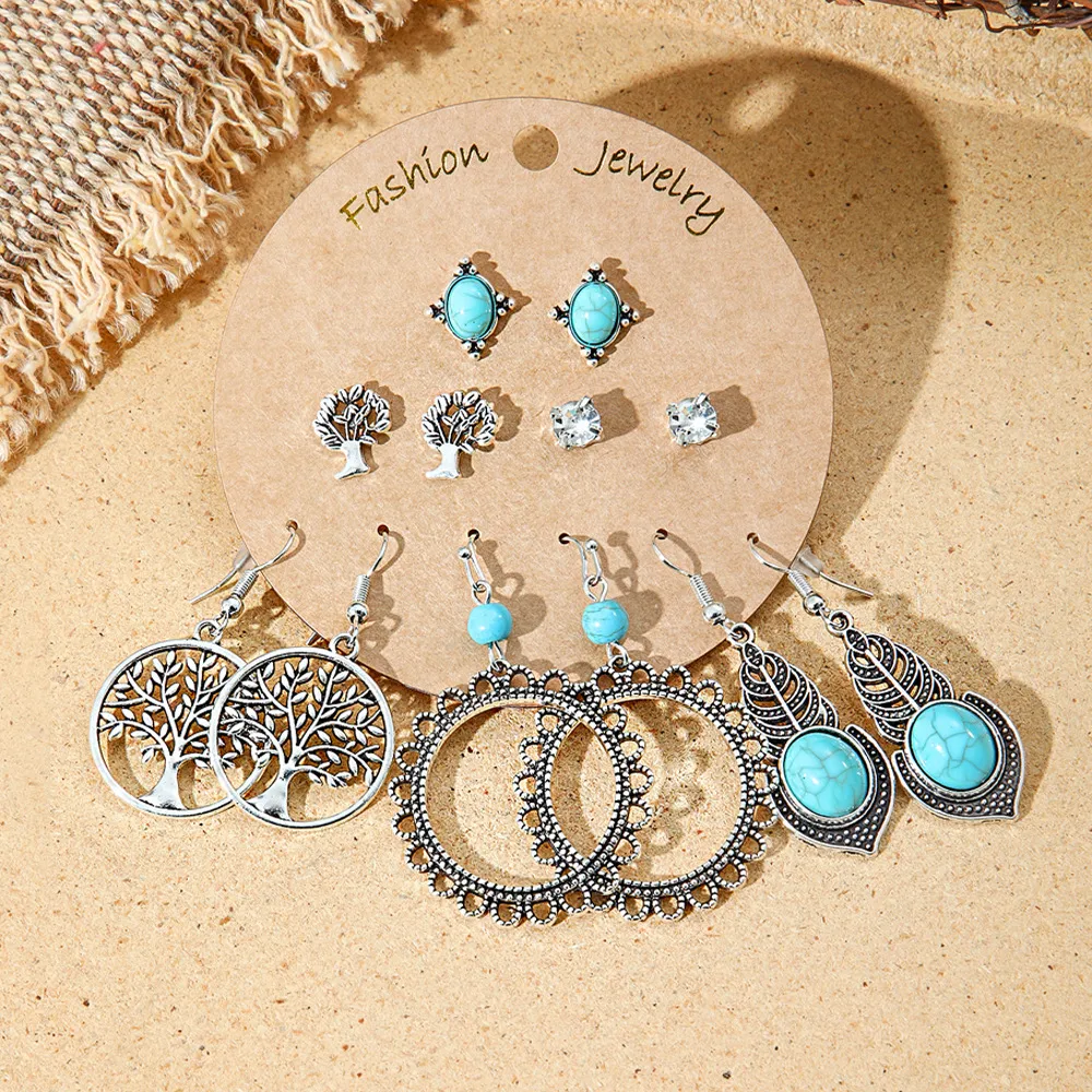 Hot Sale Bohemian Stylish Good Texture Metal Eardrop Earrings Wholesale Ethnic Vacation Style All-Match Earrings display picture 4