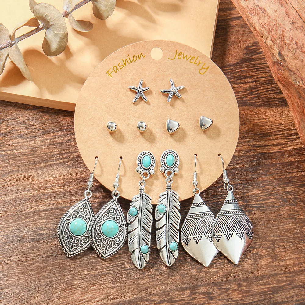 Hot Sale Bohemian Stylish Good Texture Metal Eardrop Earrings Wholesale Ethnic Vacation Style All-Match Earrings display picture 10
