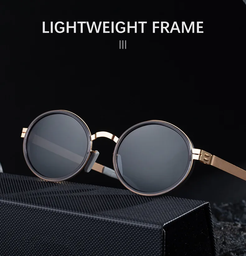 New  Fashion Oval Polarized Sunglasses For Men Retro High-End Outdoor Driving Sunglasses For Men display picture 5