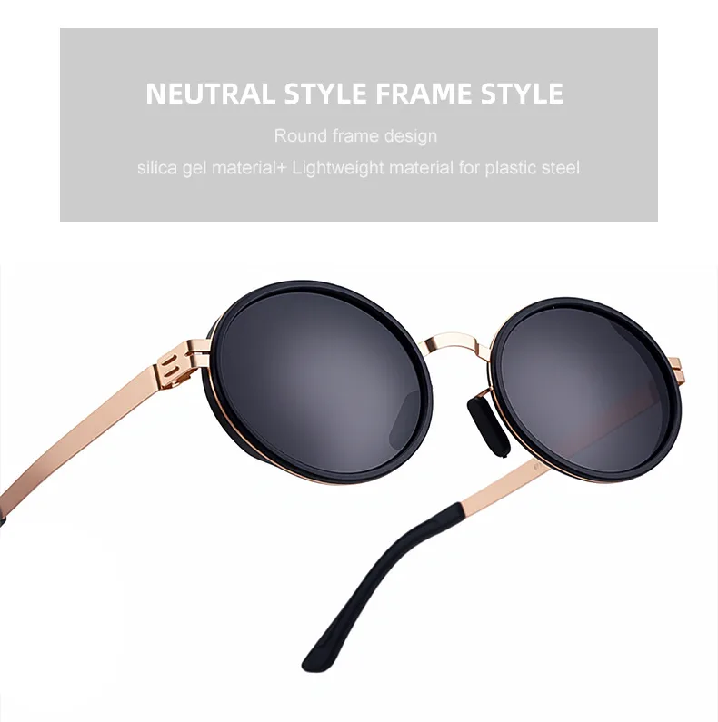 New  Fashion Oval Polarized Sunglasses For Men Retro High-End Outdoor Driving Sunglasses For Men display picture 6
