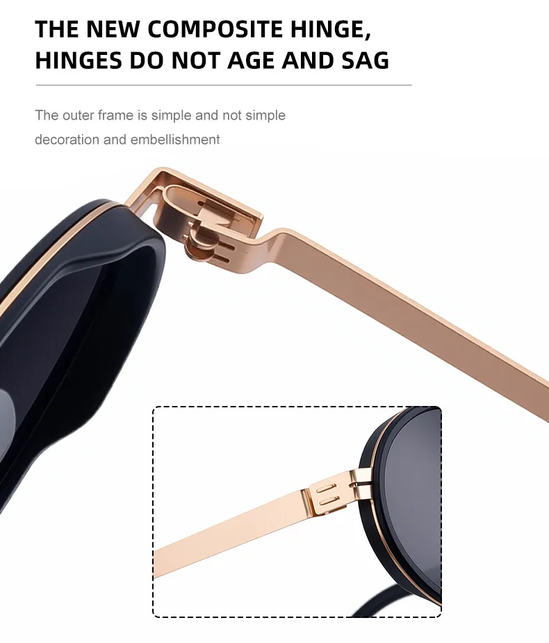 New  Fashion Oval Polarized Sunglasses For Men Retro High-End Outdoor Driving Sunglasses For Men display picture 8