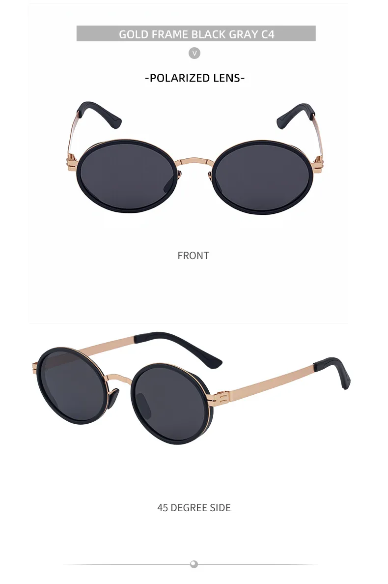 New  Fashion Oval Polarized Sunglasses For Men Retro High-End Outdoor Driving Sunglasses For Men display picture 16