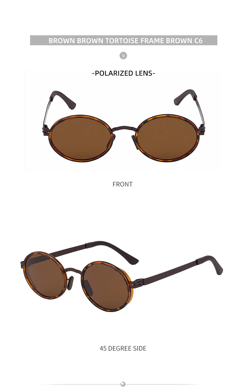New  Fashion Oval Polarized Sunglasses For Men Retro High-End Outdoor Driving Sunglasses For Men display picture 18