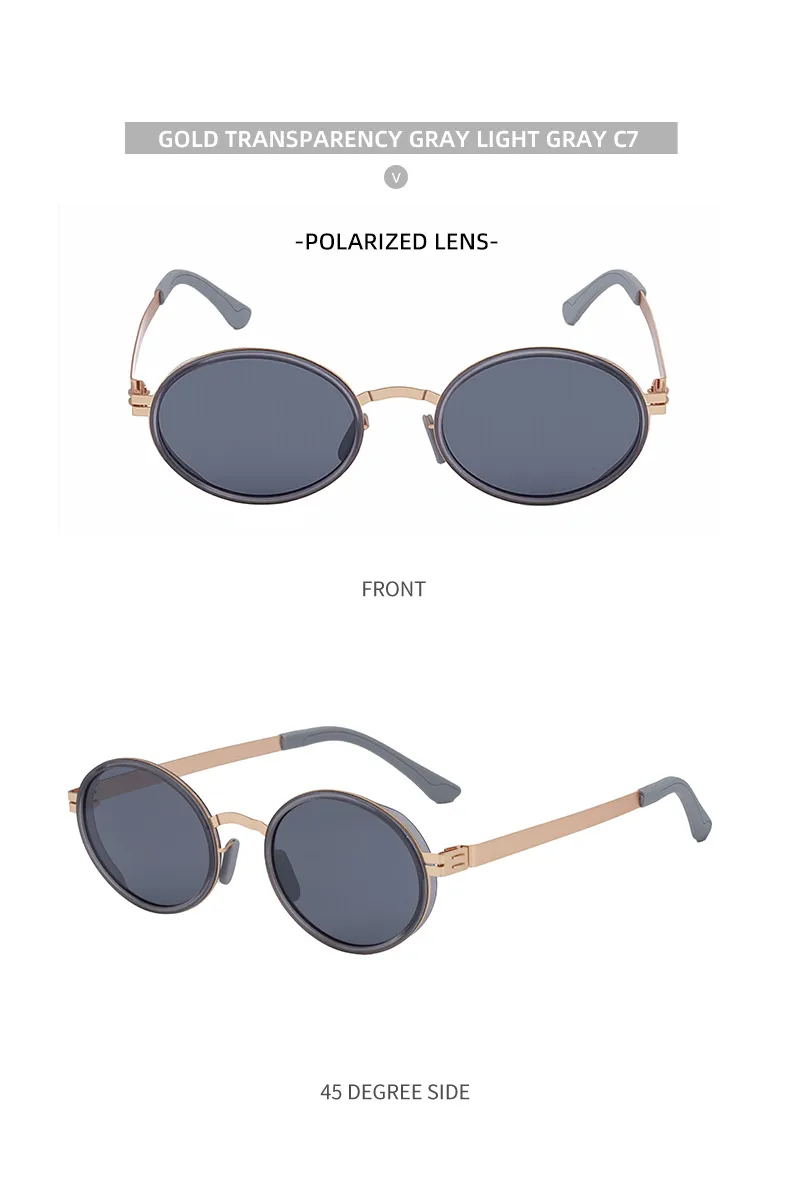 New  Fashion Oval Polarized Sunglasses For Men Retro High-End Outdoor Driving Sunglasses For Men display picture 19