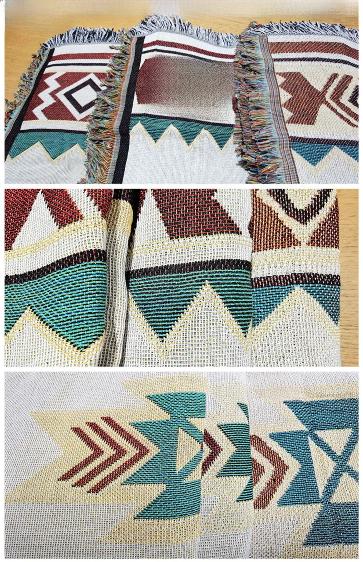 Picnic Mat Moisture-proof Mat Thickened Ins Style Outdoor Floor Mat Camping Picnic Cloth Bohemian Carpet Blanket display picture 1