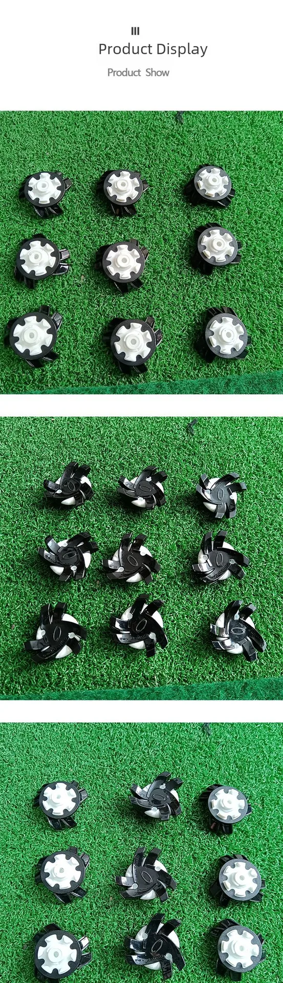 Buddha Sports Factory Direct Sales Golf Shoe Nails Golf Shoe Nails Fast Rotating Nails Vortex Type Seven Color Selection display picture 3