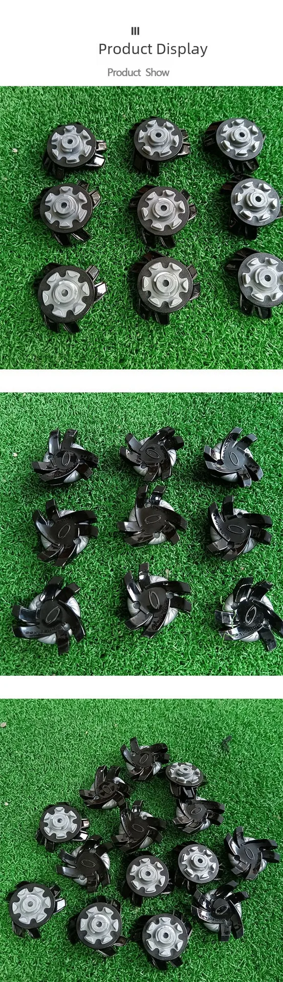 Buddha Sports Factory Direct Sales Golf Shoe Nails Golf Shoe Nails Fast Rotating Nails Vortex Type Seven Color Selection display picture 4