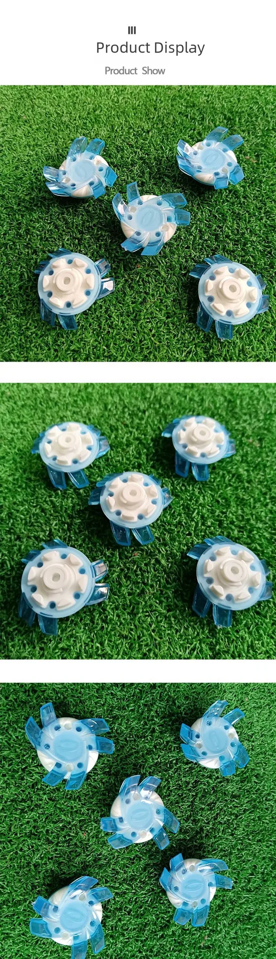 Buddha Sports Factory Direct Sales Golf Shoe Nails Golf Shoe Nails Fast Rotating Nails Vortex Type Seven Color Selection display picture 8