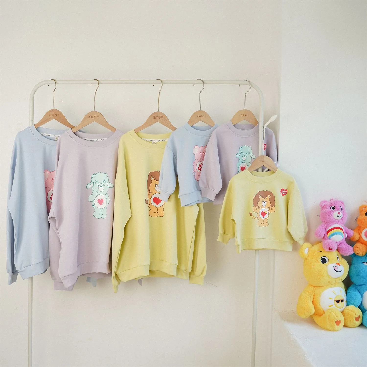 Suéter De Manga Larga Para Niños Y Adultos Unisex Hecho De Algodón Suave Estilo Coreano Adecuado Para Primavera Y Otoño Diseño De Dibujos Animados Ideal Para Madres E Hijas display picture 2