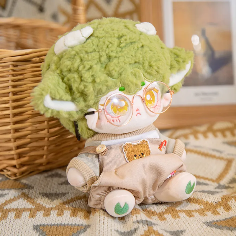 Conjunto De Ropa De Muñeca De Algodón Lindo Para Muñeca Desnuda De 20cm Niña Juguete De Peluche Con Cabello Frizz No Atributo Regalo Para Edades Superiores A Tres display picture 7