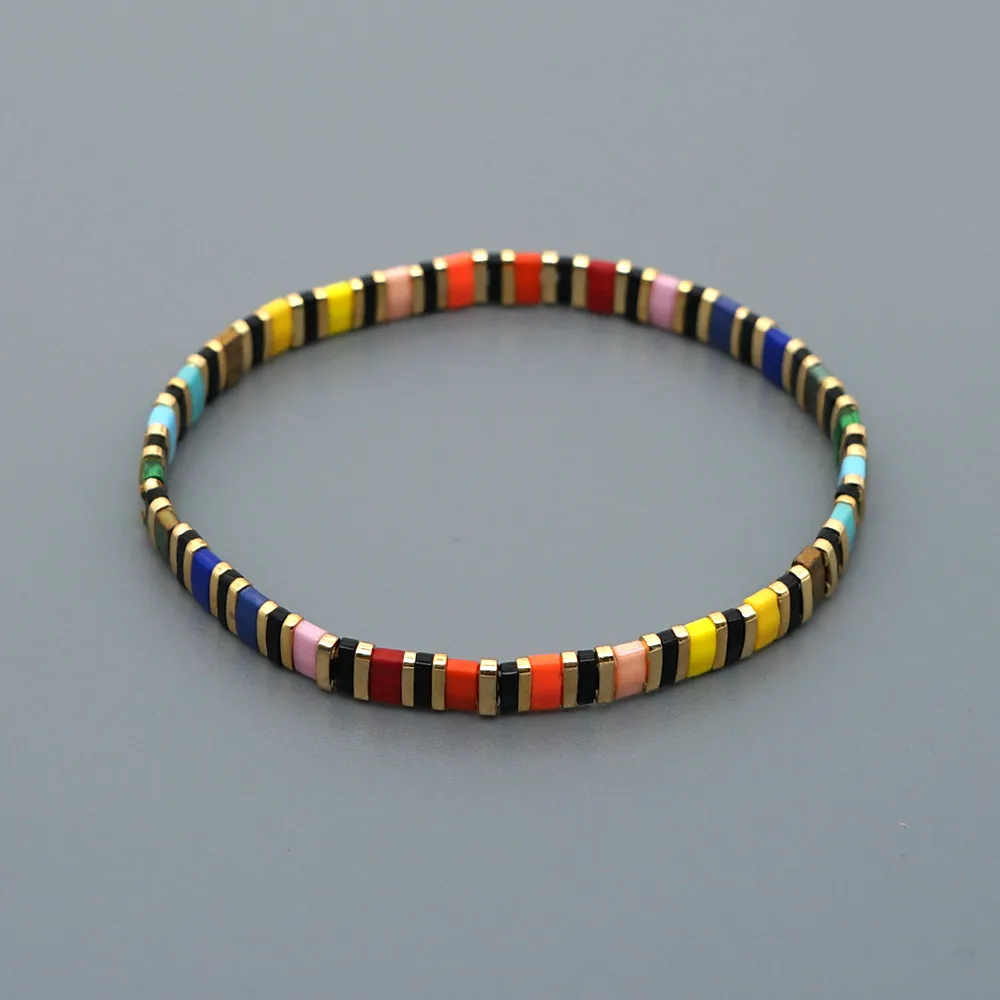 Arco Iris Estilo Moda Playa Bohemia Pulsera Importado Tila Cuentas Joyería Al Por Mayor display picture 12