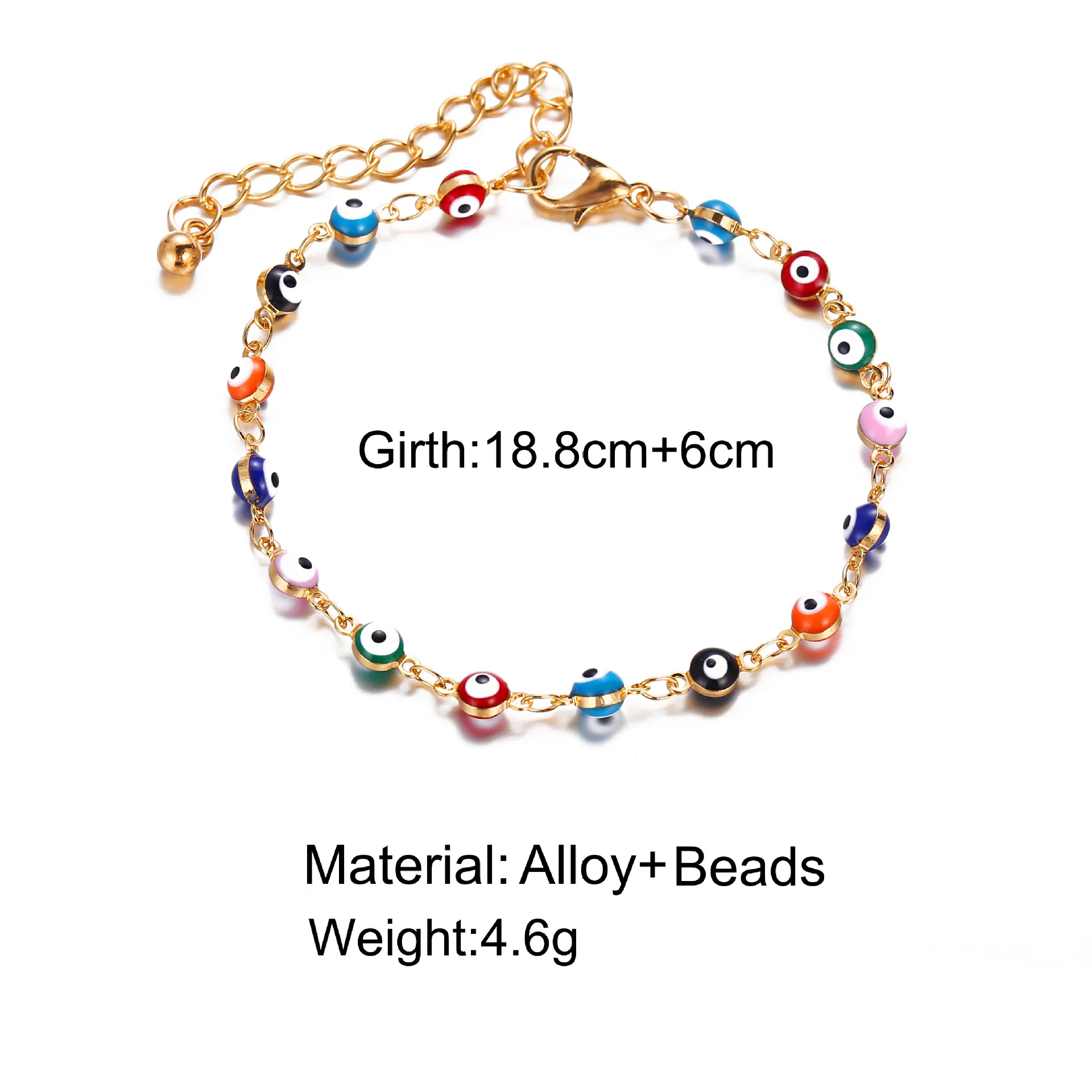 Perlé Style Vintage Géométrique Pas D'Incrustation Bracelet De Cheville display picture 3