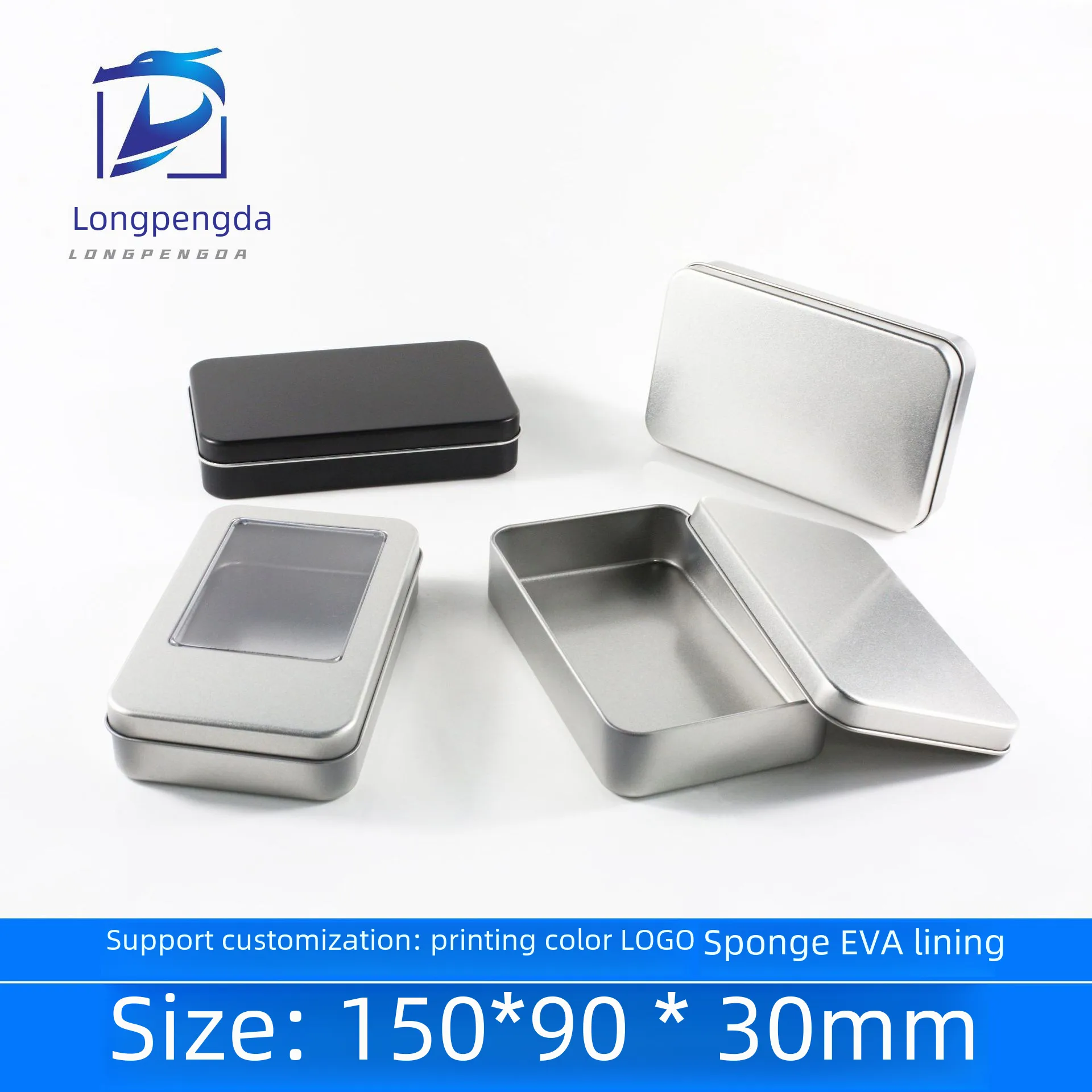 Matte Rectangle Tiger Pliers Foot Care Tool Gift Packaging Hardware Iron Box Gift Ready Metal Box Square Pattern Iron Canister display picture 1