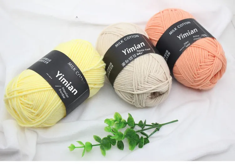 Four-Ply Milk Cotton Mixed Yarn Doll Baby Yarn Children's Wool Yarn Knitting Crochet Soft Fabric Material For Toys And Kids display picture 1