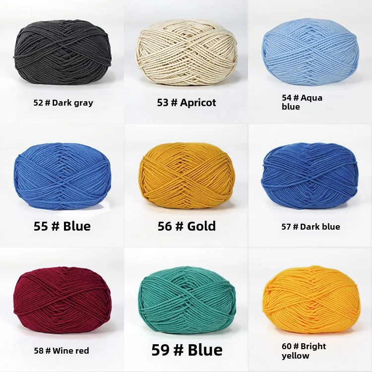 Four-Ply Milk Cotton Mixed Yarn Doll Baby Yarn Children's Wool Yarn Knitting Crochet Soft Fabric Material For Toys And Kids display picture 14
