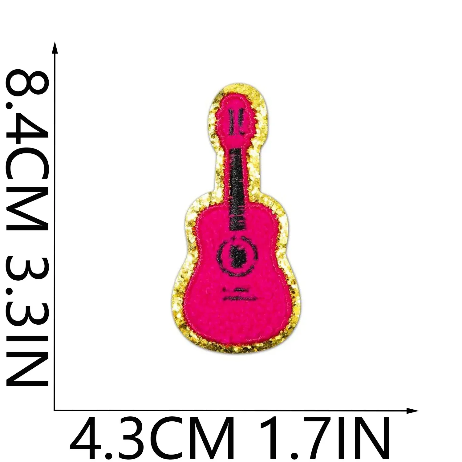 Taylor Theme Embroidered Cloth Patch Snail Towel Embroidery Patch Scarf Decorative Guitar Embroidery Patch Towel Grit Line Material display picture 7