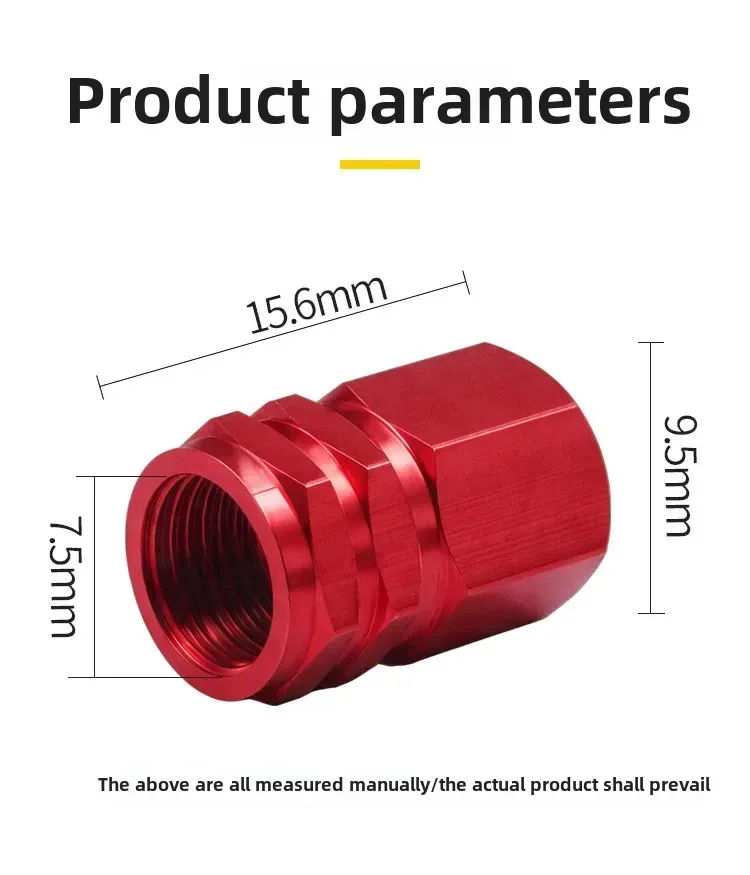 Aluminum Alloy Car Tire Valve Caps Motorcycle Electric Vehicle Universal Wheel Tyre Pressure Monitoring Accessory display picture 3