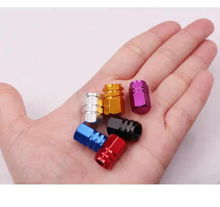 Aluminum Alloy Car Tire Valve Caps Motorcycle Electric Vehicle Universal Wheel Tyre Pressure Monitoring Accessory display picture 6