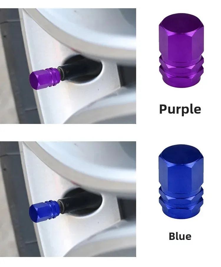 Aluminum Alloy Car Tire Valve Caps Motorcycle Electric Vehicle Universal Wheel Tyre Pressure Monitoring Accessory display picture 8