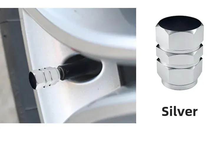 Aluminum Alloy Car Tire Valve Caps Motorcycle Electric Vehicle Universal Wheel Tyre Pressure Monitoring Accessory display picture 10