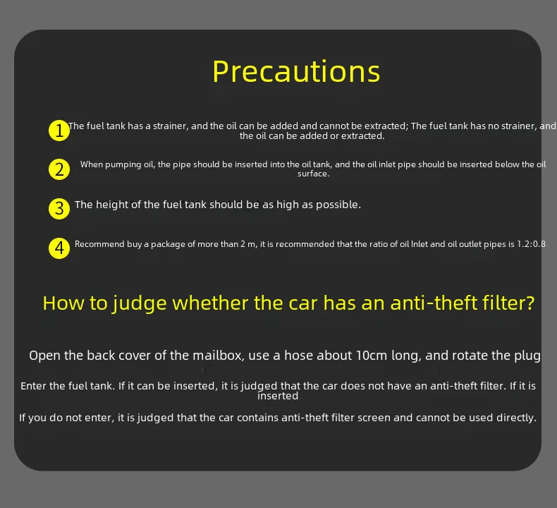 Kit De Pompe À Huile Et Carburant Diesel/Gaz Manuelle Avec Ballon D'Air Et Pinces En Métal Pour Transfert De Carburant Voiture Et Camion display picture 2