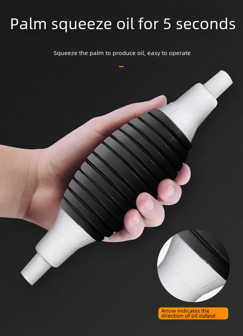 Manual  Gasoline Oil Suction Pump Tube Kit With Airbag And Metal Clamp For Car And Truck Fuel Oil Transfer display picture 9