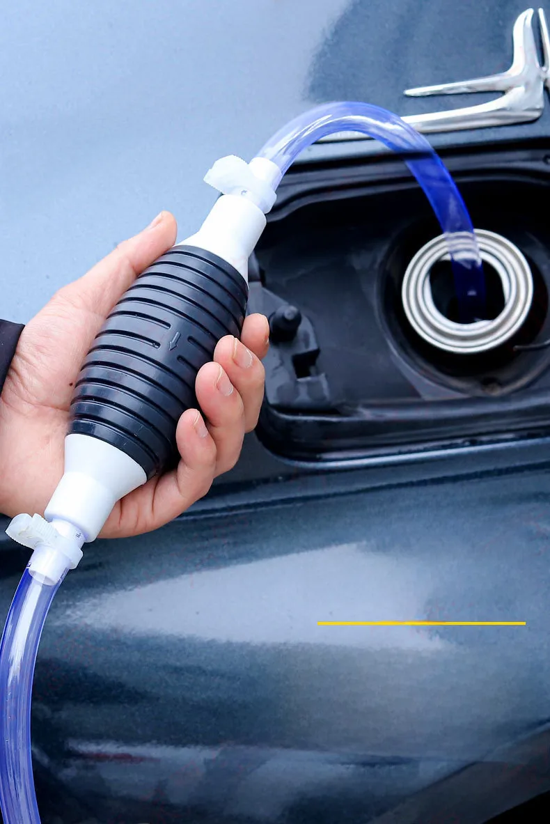 Manual  Gasoline Oil Suction Pump Tube Kit With Airbag And Metal Clamp For Car And Truck Fuel Oil Transfer display picture 17