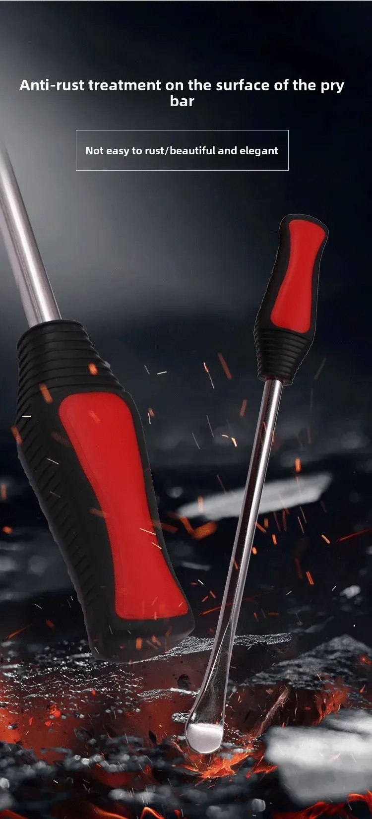 Multi-Purpose Aluminum Repairing Wrench Car Tire Lever Special Tool Impactable Long Screwdriver For Automotive Maintenance display picture 4