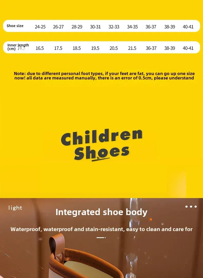 Botas De Lluvia Para Niños Con Dibujos De Ojos Grandes Y Antideslizantes Impermeables Unisex Zapatos De Agua Para Bebés Y Niñas Medio-Calf EVA Para Niños display picture 5