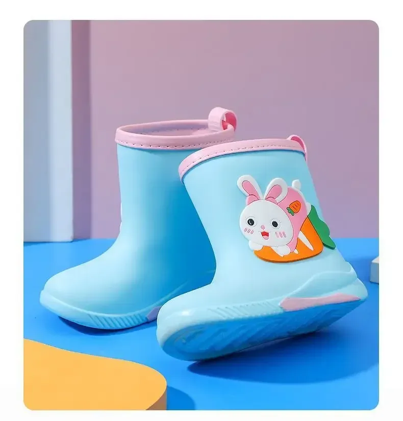 Botas De Lluvia Para Niños Y Niñas De Poliuretano Térmicas Antideslizantes Con Diseño De Dibujos Animados Estilo Casual Para Todas Las Estaciones display picture 16