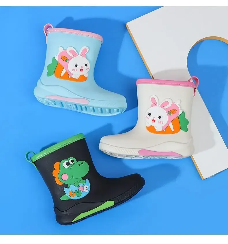 Botas De Lluvia Para Niños Y Niñas De Poliuretano Térmicas Antideslizantes Con Diseño De Dibujos Animados Estilo Casual Para Todas Las Estaciones display picture 18