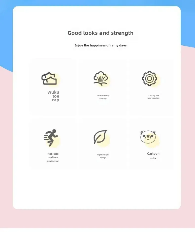 Bottes De Pluie Enfant Thermiques En Coton Antidérapantes Unisexe Motif Cartoon Chaudes Bottes Courtes En PVC Pour  Les Saisons display picture 21