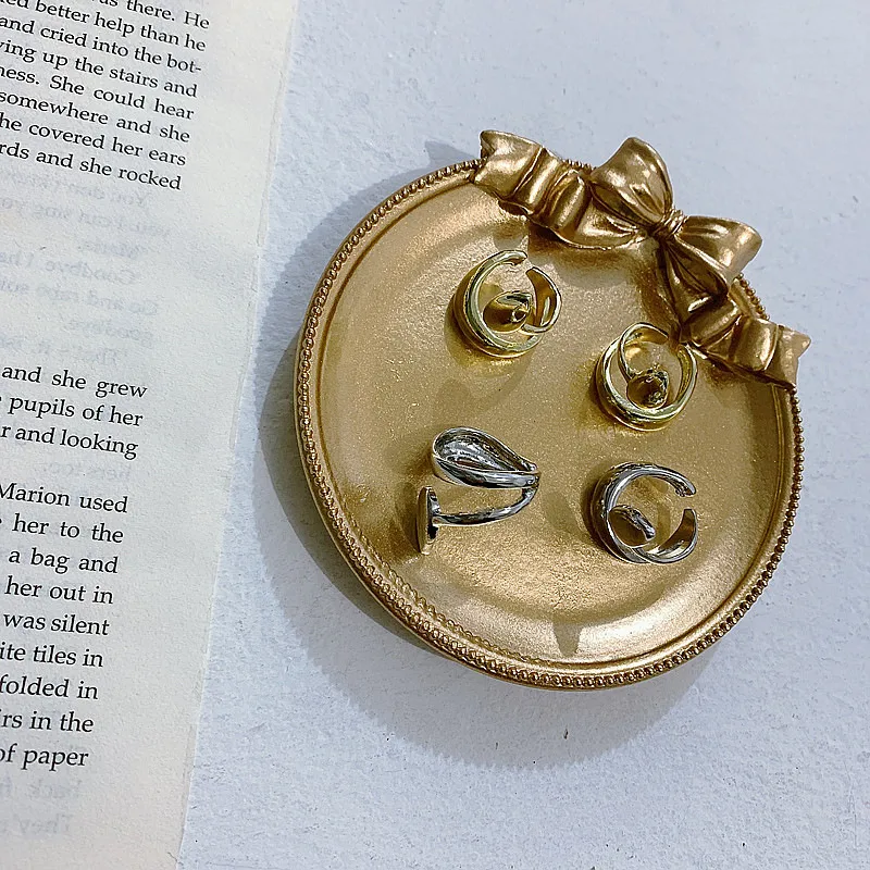 Feuilles Alliage Pas D'Incrustation Placage Des Boucles D'Oreilles Boucles D'Oreilles display picture 11