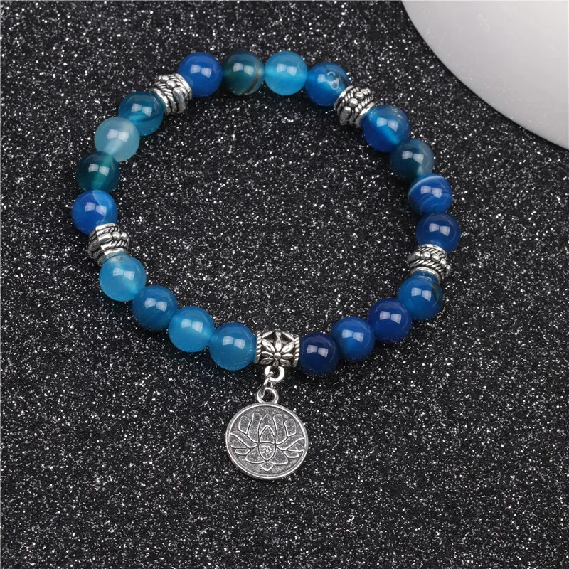 Flor Moda Otro Piedra Natural Pulsera Venta Al Por Mayor display picture 5