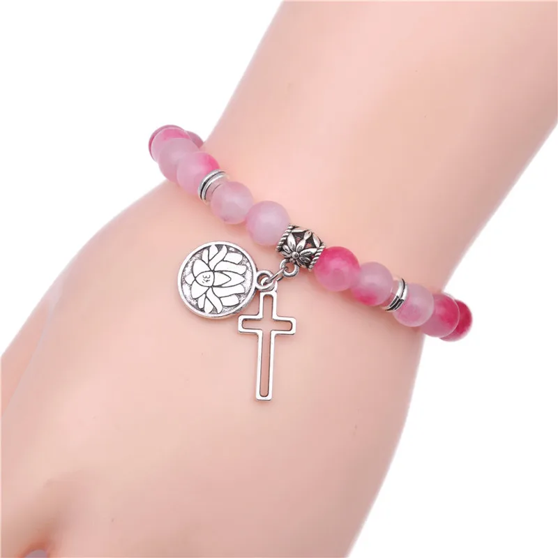 Fleur Mode Autre La Pierre Naturelle Bracelets De Gros display picture 8