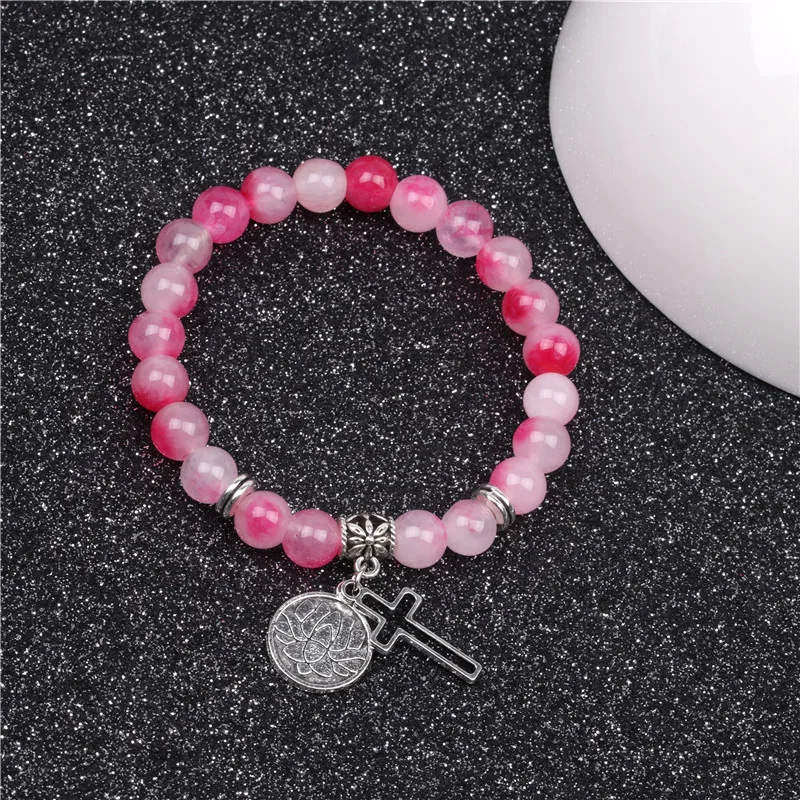 Flower Fashion  Natural Stone Bracelets Wholesale display picture 9