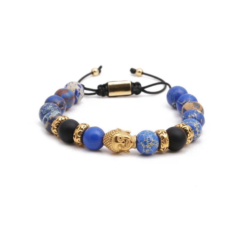 Buda Moda Sin Incrustaciones Acero Inoxidable Pulsera Venta Al Por Mayor display picture 9