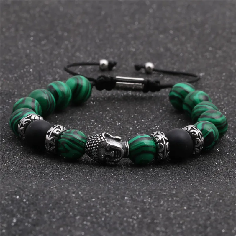 Buddha Fashion No Inlaid Stainless Steel Bracelets Wholesale display picture 14