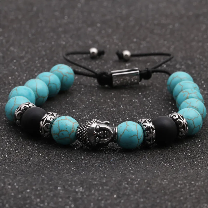 Buda Moda Sin Incrustaciones Acero Inoxidable Pulsera Venta Al Por Mayor display picture 15