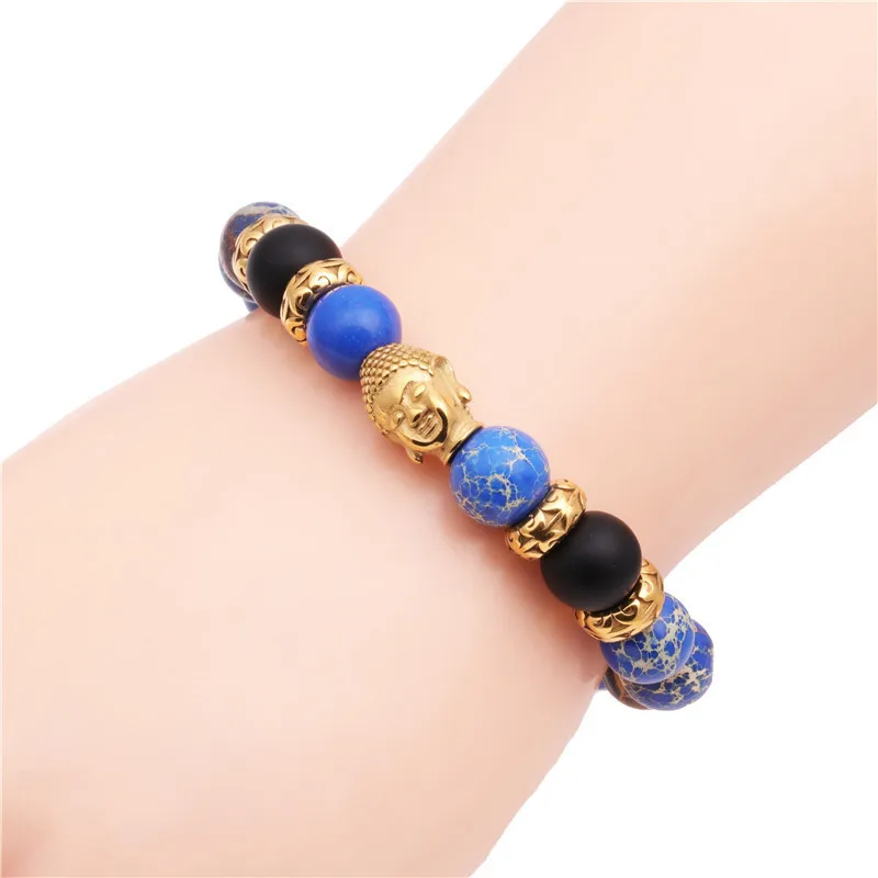 Buda Moda Sin Incrustaciones Acero Inoxidable Pulsera Venta Al Por Mayor display picture 20