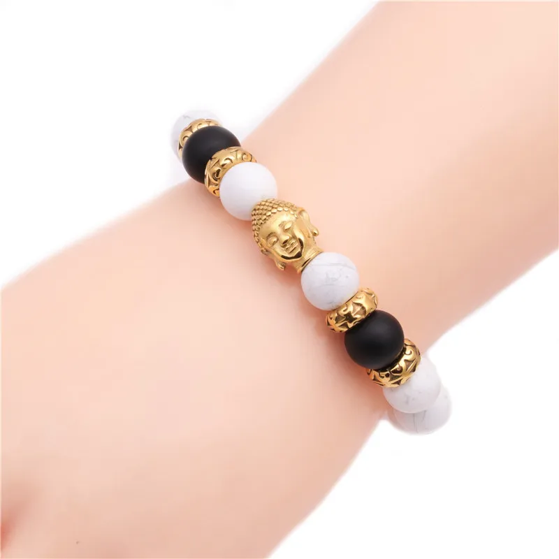 Buda Moda Sin Incrustaciones Acero Inoxidable Pulsera Venta Al Por Mayor display picture 25
