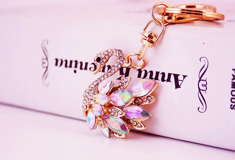 Porte-clés Coréen Créatif Mignon Diamant Blanc Cygne display picture 5