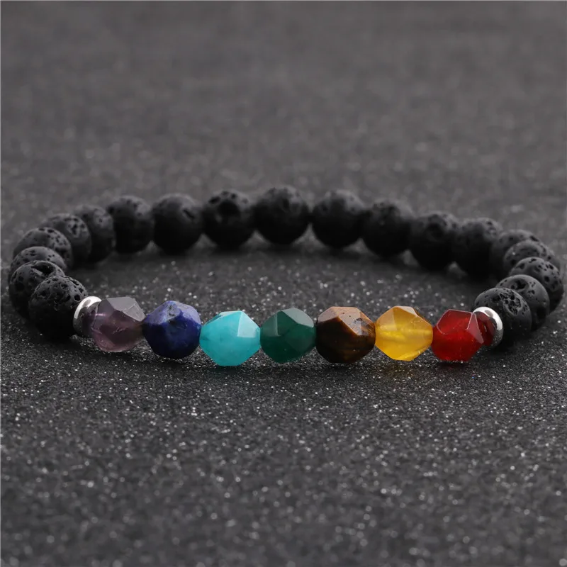 Géométrique Mode La Pierre Naturelle Howlite Bracelets De Gros display picture 2
