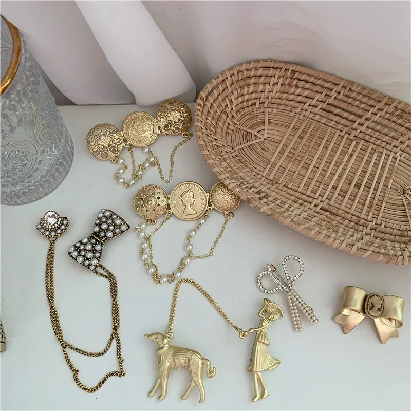 Impresión Moda Aleación Enchapado Piedras Preciosas Artificiales Mujeres Broches display picture 2