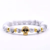 Skull Fashion No Inlaid Natural Stone Bracelets Wholesale main image 12