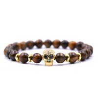 Skull Fashion No Inlaid Natural Stone Bracelets Wholesale main image 14