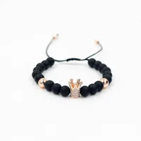 Crown Fashion No Inlaid Copper Bracelets Wholesale main image 3