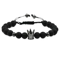 Crown Fashion No Inlaid Copper Bracelets Wholesale main image 4