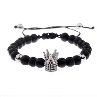 Crown Fashion No Inlaid Copper Bracelets Wholesale main image 6