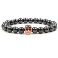 Skull Fashion No Inlaid Alloy Natural Stone Bracelets Wholesale main image 7